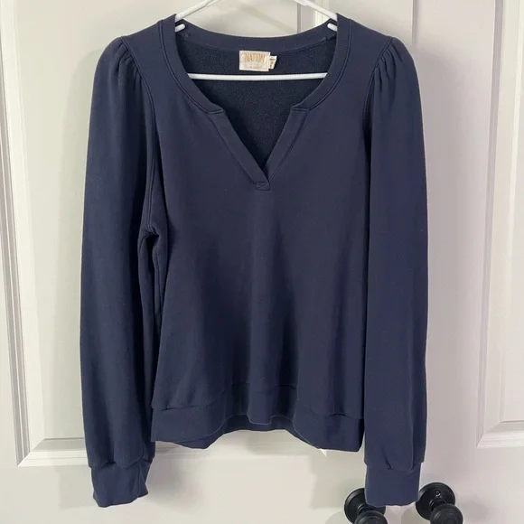 Nation Ltd Asher Cutaway Sweater- Size Medium - Picture 2 of 10